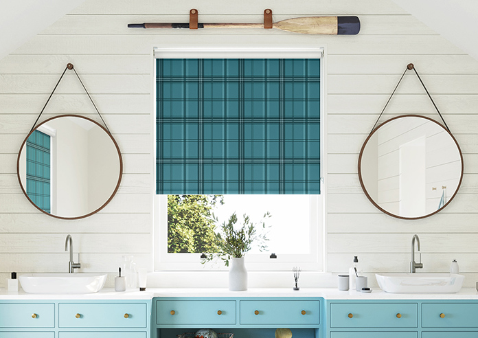 Falkirk, Aqua - Roller Blind - Image 3